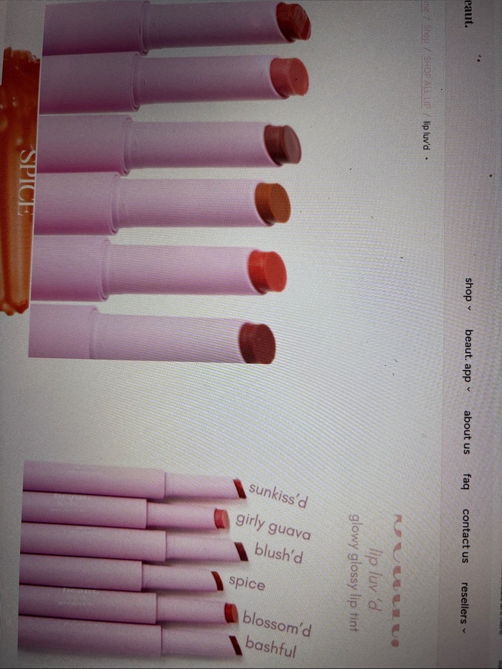 Beaut Lip Luv’d Spice.